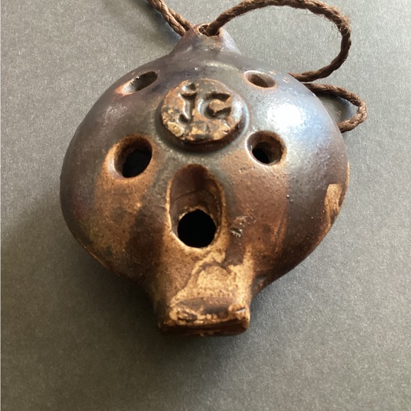 Vintage clay/pottery (Fairy Ocarina ) musical 5 hole flute - Picture 4 of 13